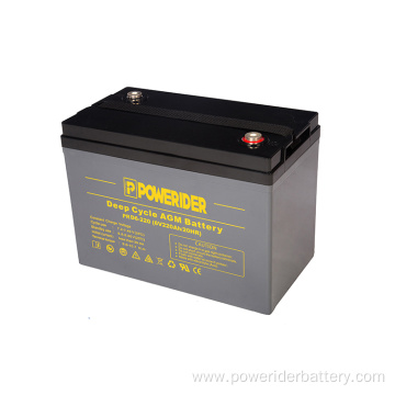 6v 220ah deep cycle agm lead acid battery